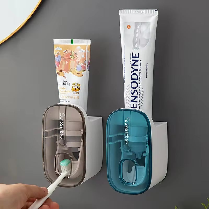 Distributeur automatique de dentifrice mural, presse dentifrice, porte-brosse à dents, accessoires pour les paresseux, 1 pièce
