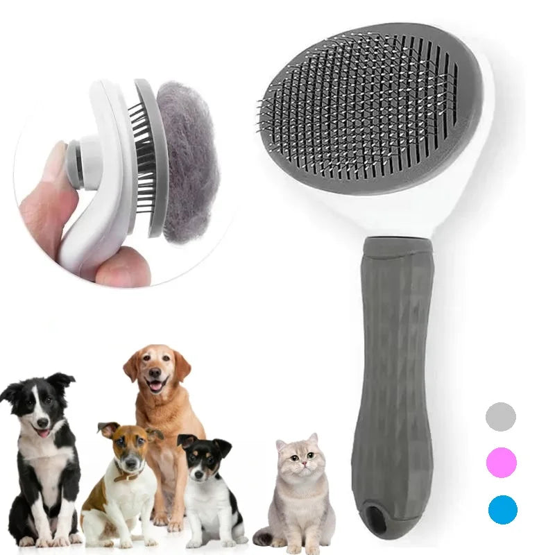 Peigne autonettoyant pour enlever les poils d'animaux, brosse pour chat, peigne pour enlever les poils d'animaux, brosses de toilettage, peignes pour chiens, accessoires pour chats
