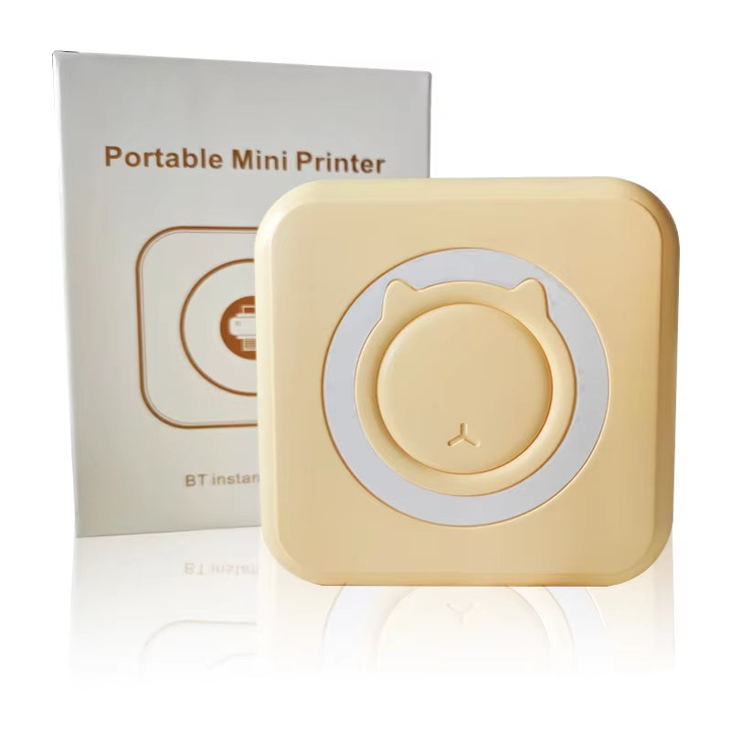 Imprimante Thermique Portable Mini – 203dpi, Bluetooth, Sans Encre