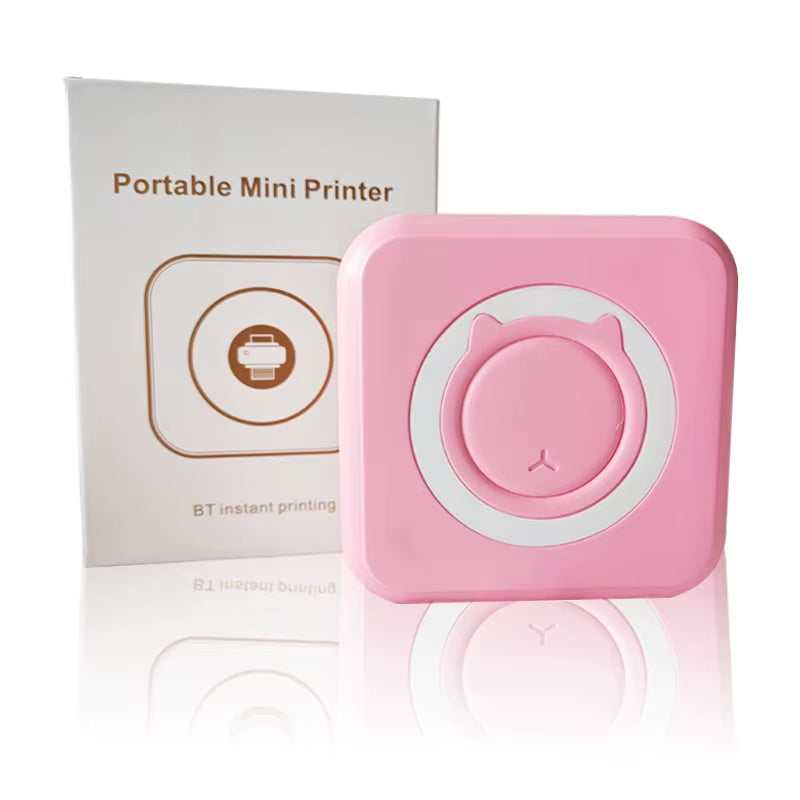 Imprimante Thermique Portable Mini – 203dpi, Bluetooth, Sans Encre