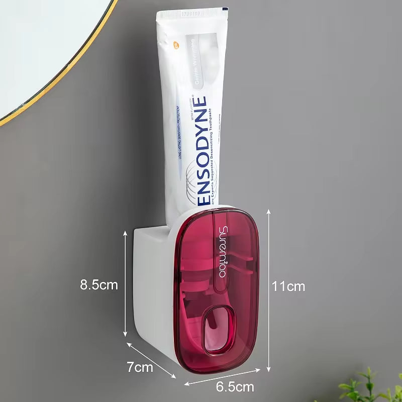 Distributeur automatique de dentifrice mural, presse dentifrice, porte-brosse à dents, accessoires pour les paresseux, 1 pièce