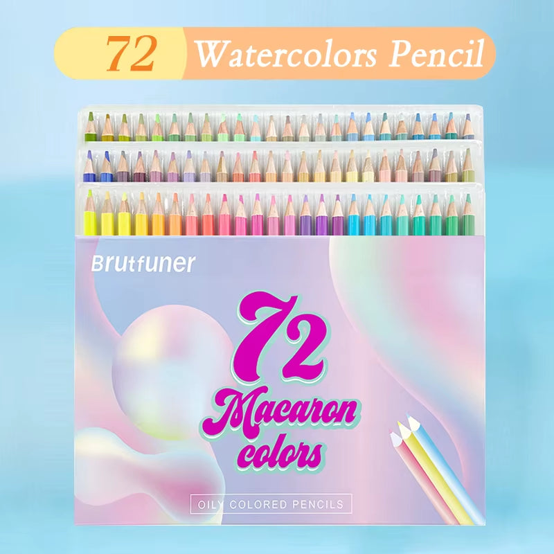 Coffret Crayons de Couleur Huile & Aquarelle – 12 à 260 pcs, Art et Dessin