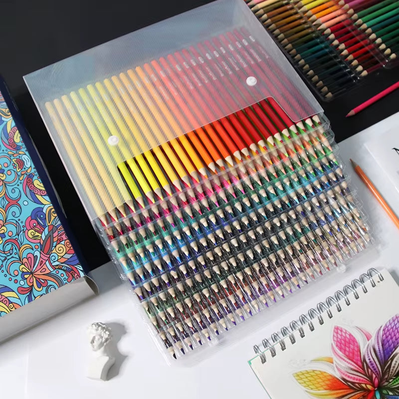Coffret Crayons de Couleur Huile & Aquarelle – 12 à 260 pcs, Art et Dessin