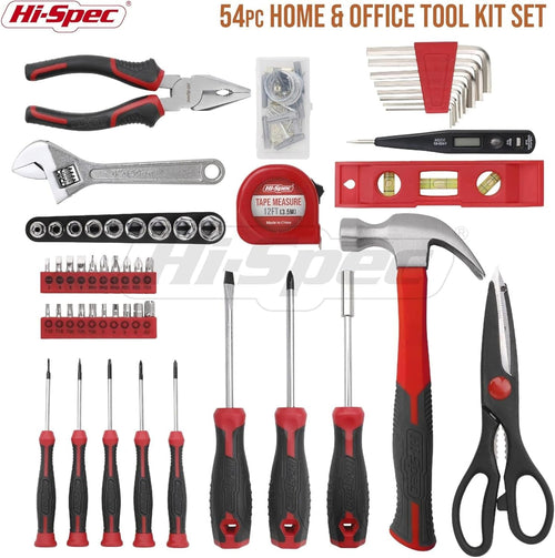 Boîte à Outils Complète 54 Pièces Hi-Spec – Kit de Bricolage Polyvalent