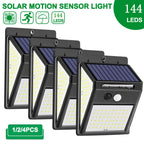 Titre produit : Projecteur Solaire Extérieur 100/144 LED – Éclairage Sécurisé avec Détecteur de Mouvement