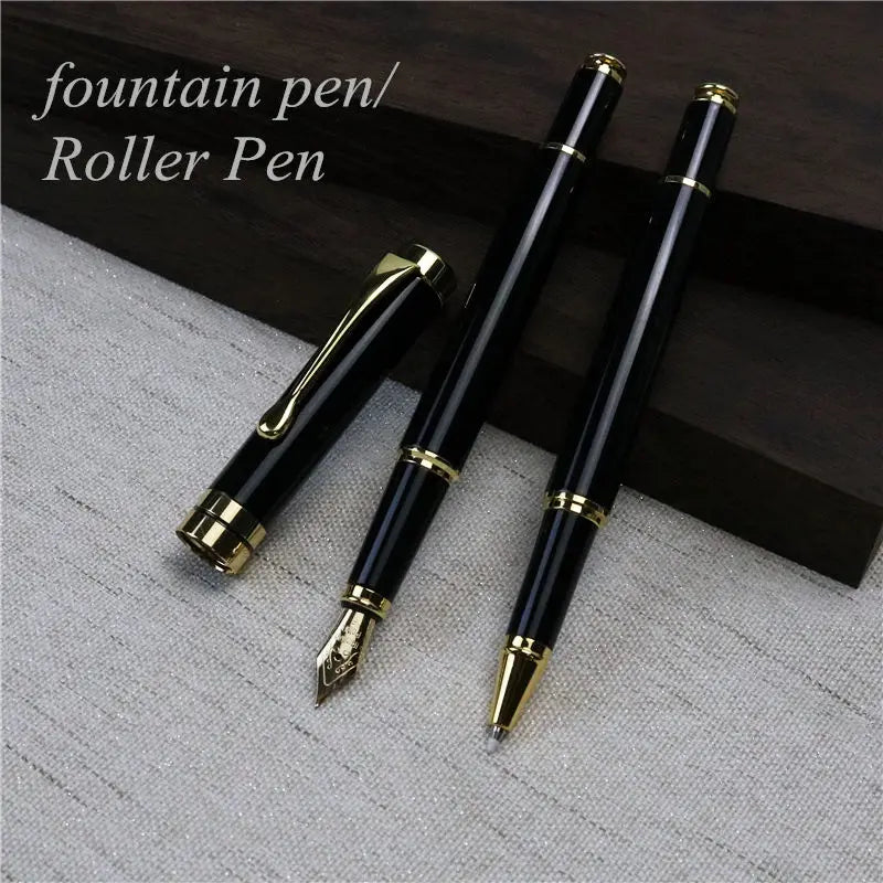 Stylo Plume & Stylo Roller Métal – Écriture Élégante & Cadeau Distingué
