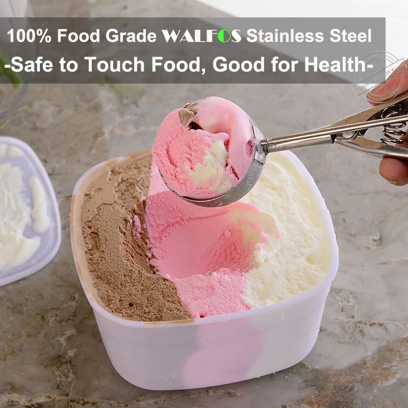 WALFOS Cuillère à Glace et Purée 4/5/6 cm 