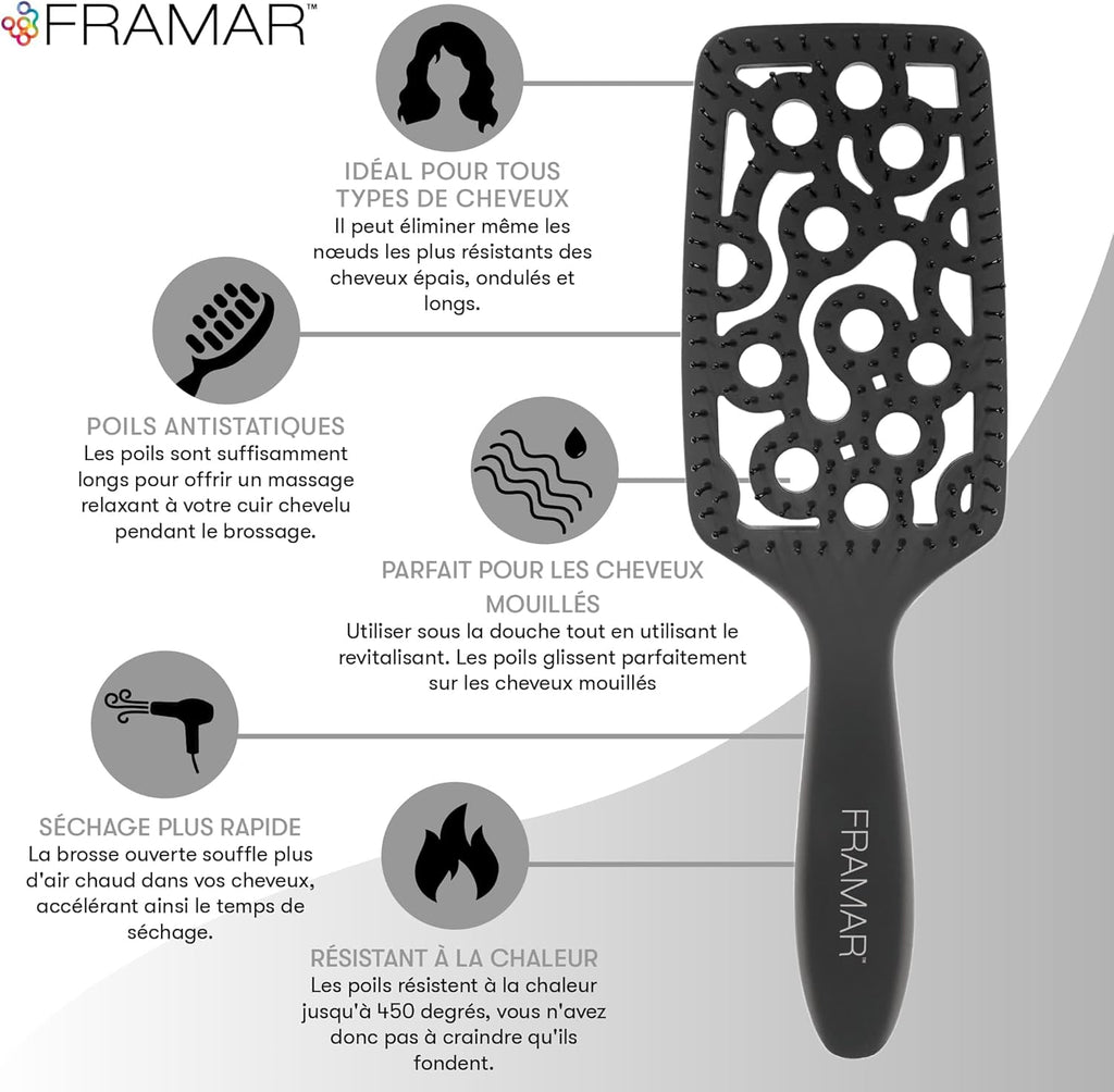 Brosse Demelante Cheveux Bouclés