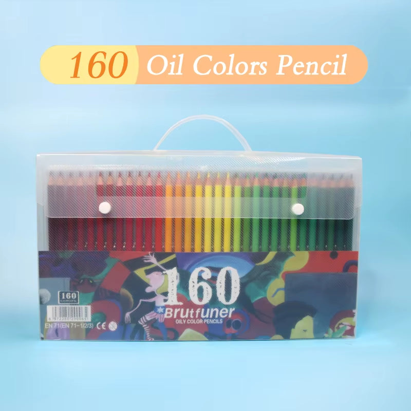 Coffret Crayons de Couleur Huile & Aquarelle – 12 à 260 pcs, Art et Dessin
