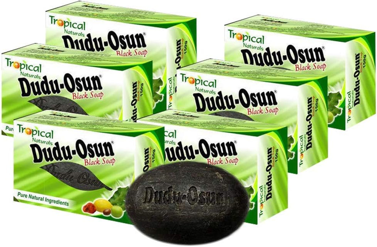 Dudu Osun – Pack de 6 Savons Noirs Africains Naturels – Nettoyant, Nourrissant & Protecteur