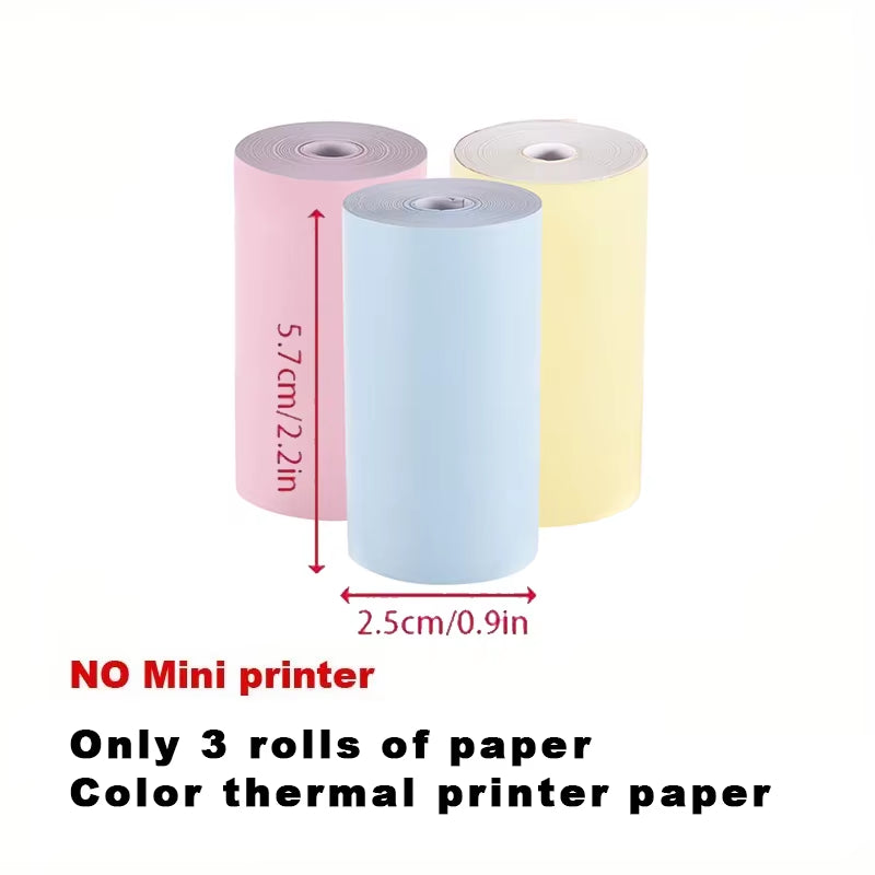 Imprimante Thermique Portable Mini – 203dpi, Bluetooth, Sans Encre
