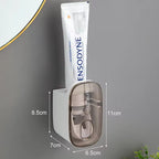 Distributeur automatique de dentifrice mural, presse dentifrice, porte-brosse à dents, accessoires pour les paresseux, 1 pièce