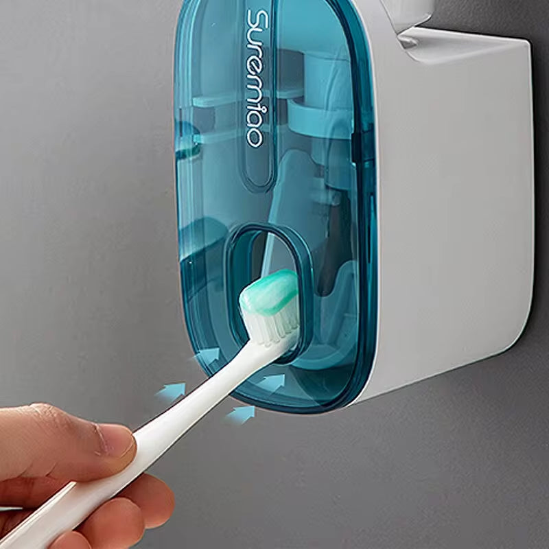 Distributeur automatique de dentifrice mural, presse dentifrice, porte-brosse à dents, accessoires pour les paresseux, 1 pièce