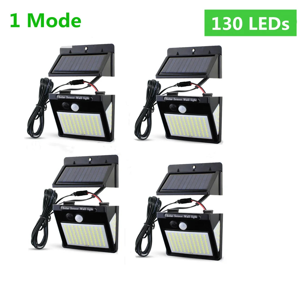 Titre produit : Projecteur Solaire Extérieur 100/144 LED – Éclairage Sécurisé avec Détecteur de Mouvement
