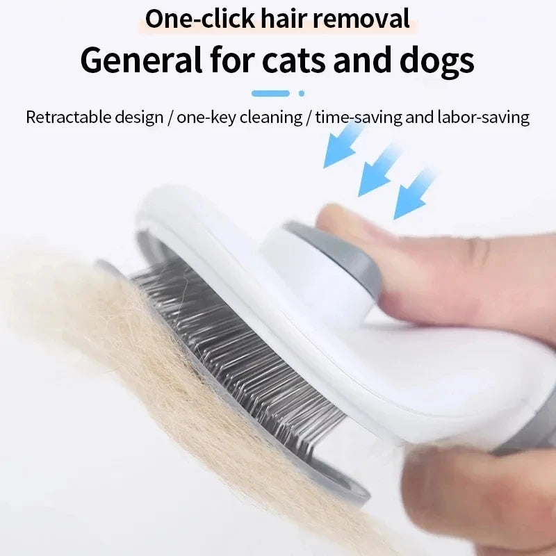 Peigne autonettoyant pour enlever les poils d'animaux, brosse pour chat, peigne pour enlever les poils d'animaux, brosses de toilettage, peignes pour chiens, accessoires pour chats