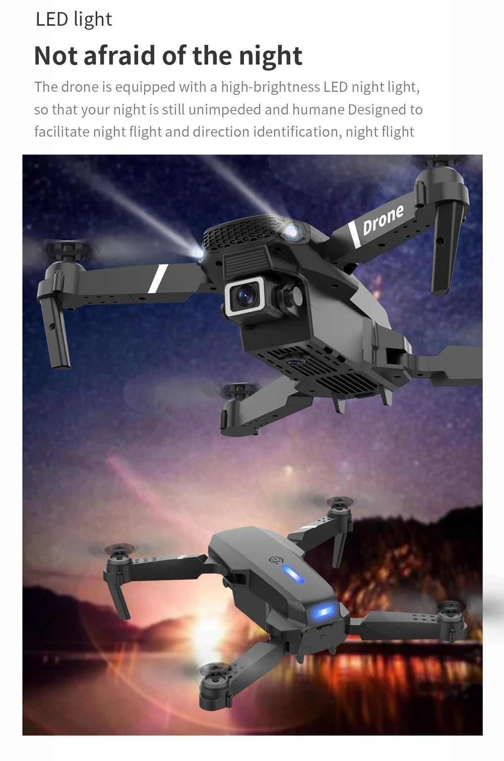 Drone Pliable avec Caméra 1080P/4K – WiFi FPV, Vol Stable & Multifonctions