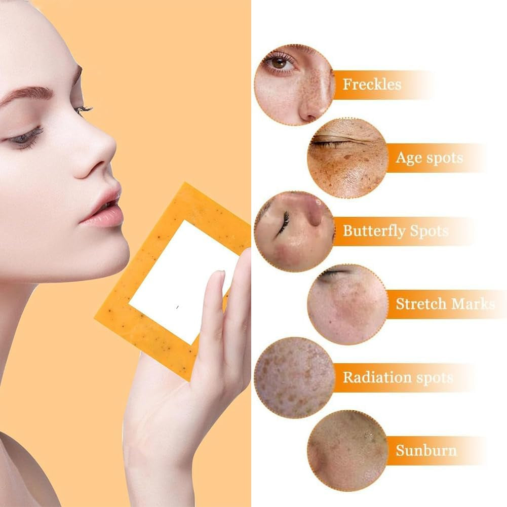 Savon Curcuma Exfoliant pour Visage Et Corps 100G