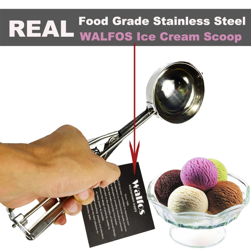 WALFOS Cuillère à Glace et Purée 4/5/6 cm 
