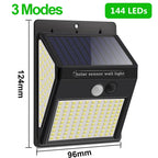 Titre produit : Projecteur Solaire Extérieur 100/144 LED – Éclairage Sécurisé avec Détecteur de Mouvement