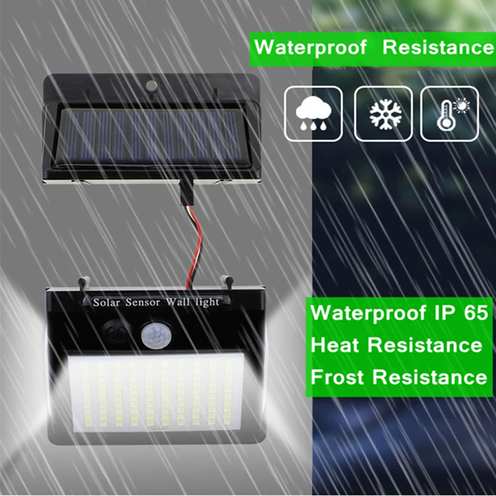 Titre produit : Projecteur Solaire Extérieur 100/144 LED – Éclairage Sécurisé avec Détecteur de Mouvement