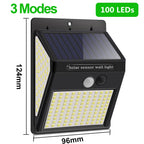Titre produit : Projecteur Solaire Extérieur 100/144 LED – Éclairage Sécurisé avec Détecteur de Mouvement