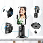 Cardan intelligent à 360° avec suivi automatique du visage, support de téléphone intelligent pour smartphone, vidéo, vlog, stabilisateur en direct, trépied