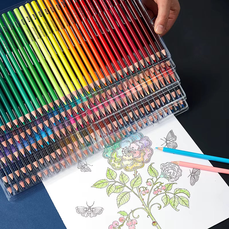 Coffret Crayons de Couleur Huile & Aquarelle – 12 à 260 pcs, Art et Dessin